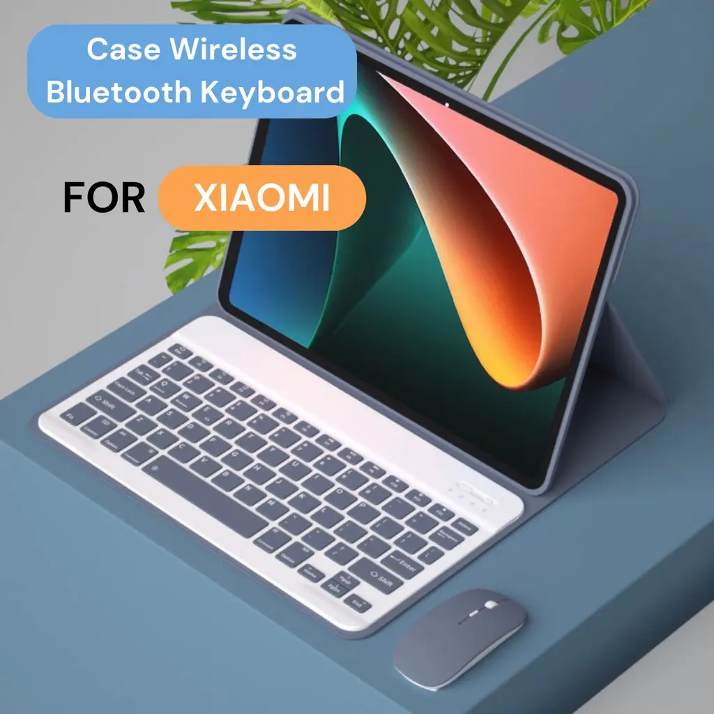 Case for Redmi Pad Pro 12.1"/ Xiaomi Pad 6s Pro 12.4"/ Redmi Pad SE 11"/ 8.7"/ Redmi Pad 10.61 / Mipad 5/6 Casing Keyboard Wireless Bluetooth Cover Protection