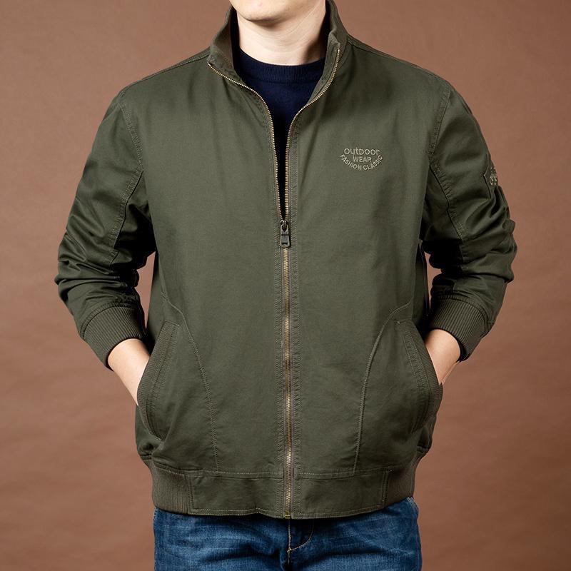 Áo Khoác Kaki  Nam Nữ Thu Đông Menswear Jacket Dài Tay Màu Đen aokhoac nam áo  chống áo  phao ao  khoac áo  khoác áo  bomber