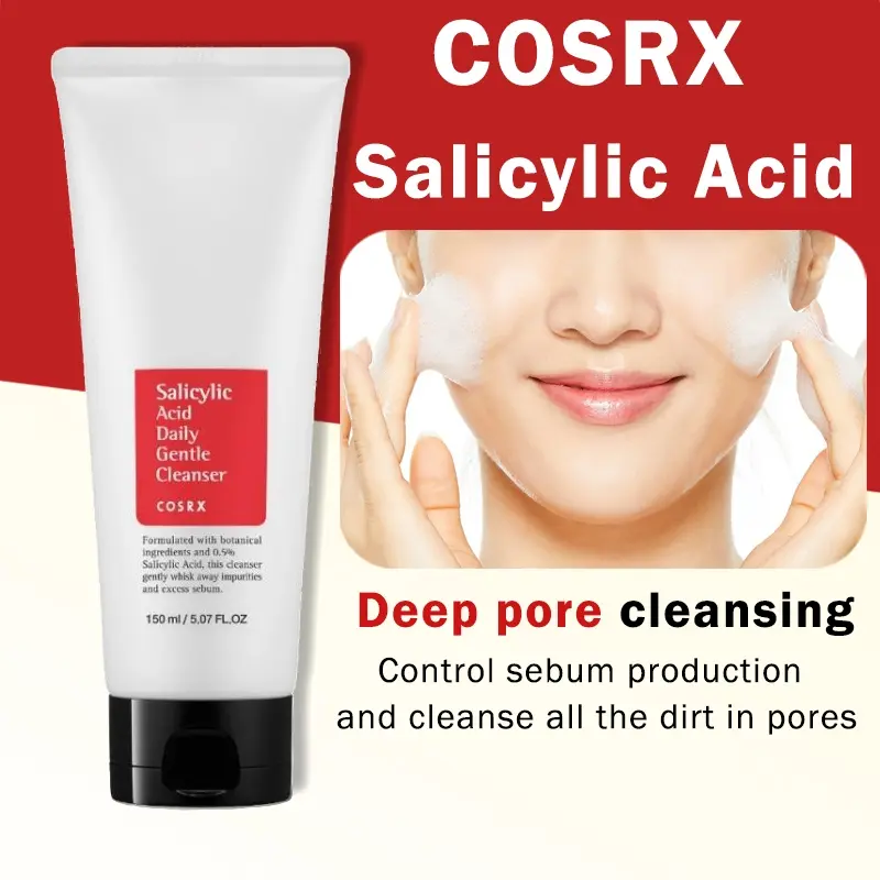 COSRX Facial Wash Salicylic Acid Facial Cleanser 150ml cuci muka Pembersih wajah pemutih kulit yang anti jerawat dan pengontrol minyak 2