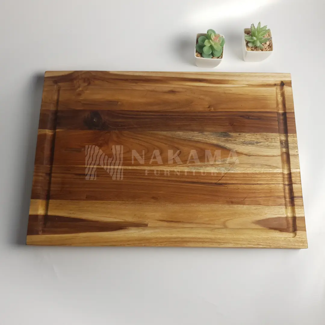 Talenan Kayu Jati Besar Tebal Chopping Board 48x33x3cm TLJ01