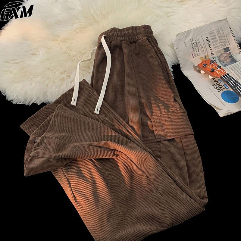 Product Introduction of celana corduroy pria celana cargo corduroy pria celana korea Celana Kasual hitam Casual Model lurus pria celana korduroy Mode retro gaya Korea kain tahan kerut Mode untuk Korduroi Celana Kasual celana kargo premium celana gombrang pria 14