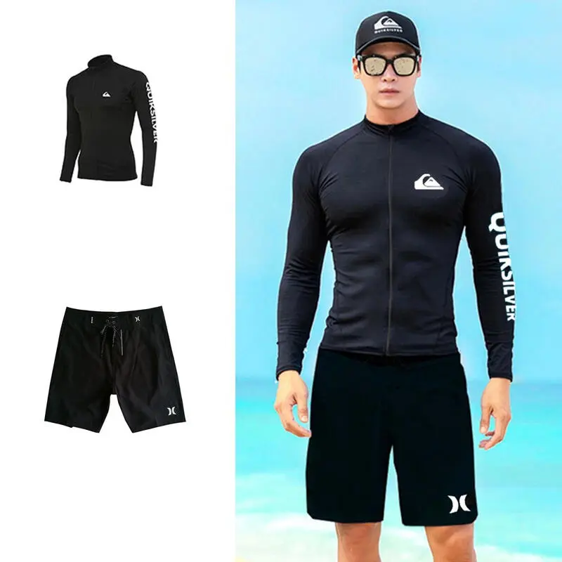 Diving Men's Sunscreen Long-Sleeved Shirt Quick-Drying Swimsuit Drifting Surfing Snorkeg Suit