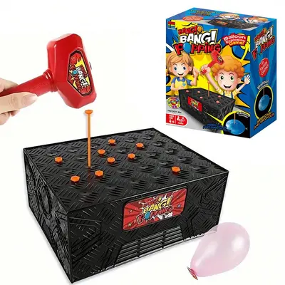 Balloon Popping Game - Whack A Bang Tabletop Party Game For Kids & Adults, Family Night Fun