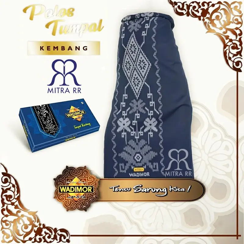 Sarung Wadimor Tumpal Kembang Motif Bali Sarung Tenun Dewasa katun muslim kain  nyaman