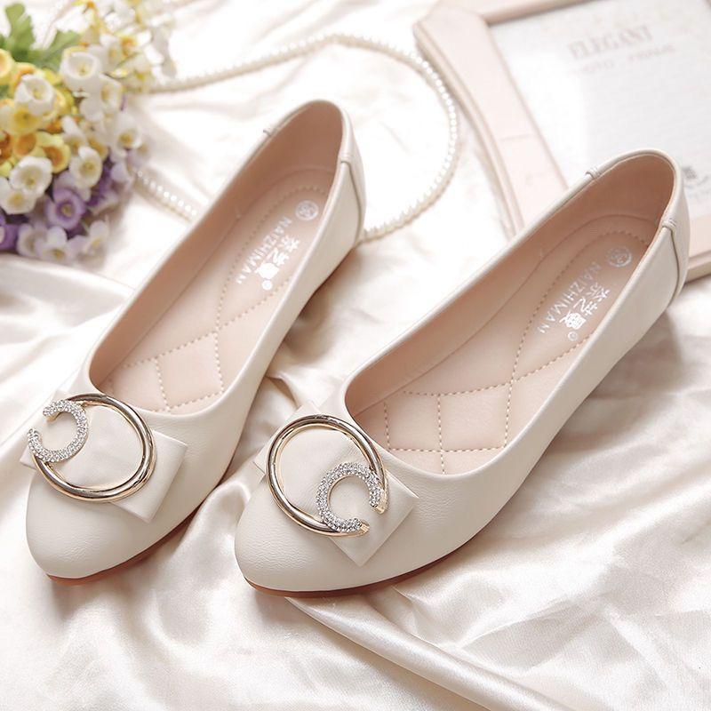 Product Introduction of Giày Nữ Tods, Baimuniao, Đế Mềm, Da Mềm, Thích Hợp Cho Mùa Lò Xo Và Mùa Thu, Giày Sữa, Giày Đế Bằng Thoải Mái Thường Ngày Mùa Hè, Hàng Mới Về 2