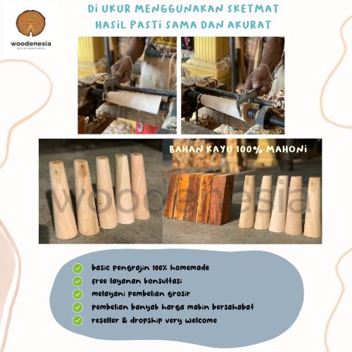 WOODENESIA Kaki kursi sofa kayu mahoni springbed dipan bahan bufet 6