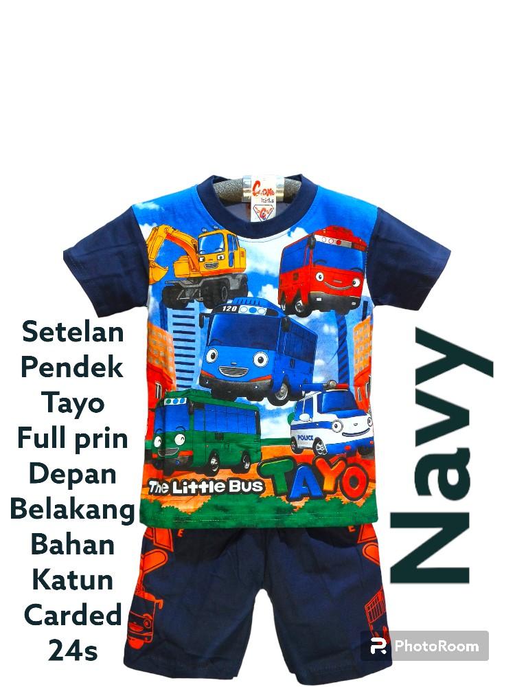 Product Introduction of setelan pendek anak laki-laki tayo full prin 3-9 tahun 4