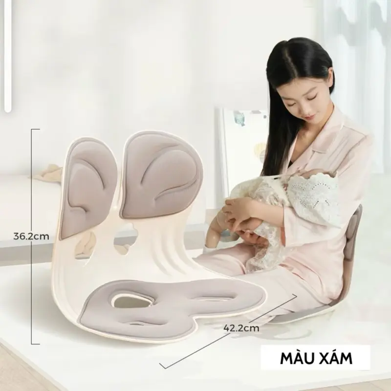 ￼Ghế Công Thái Học Chỉnh Tư Thế Ngồi Ghế Bệt Tựa Lưng Cho Nam, Nữ Văn Phòng, Mẹ Bỉm Cho Con Bú CTH-03 3