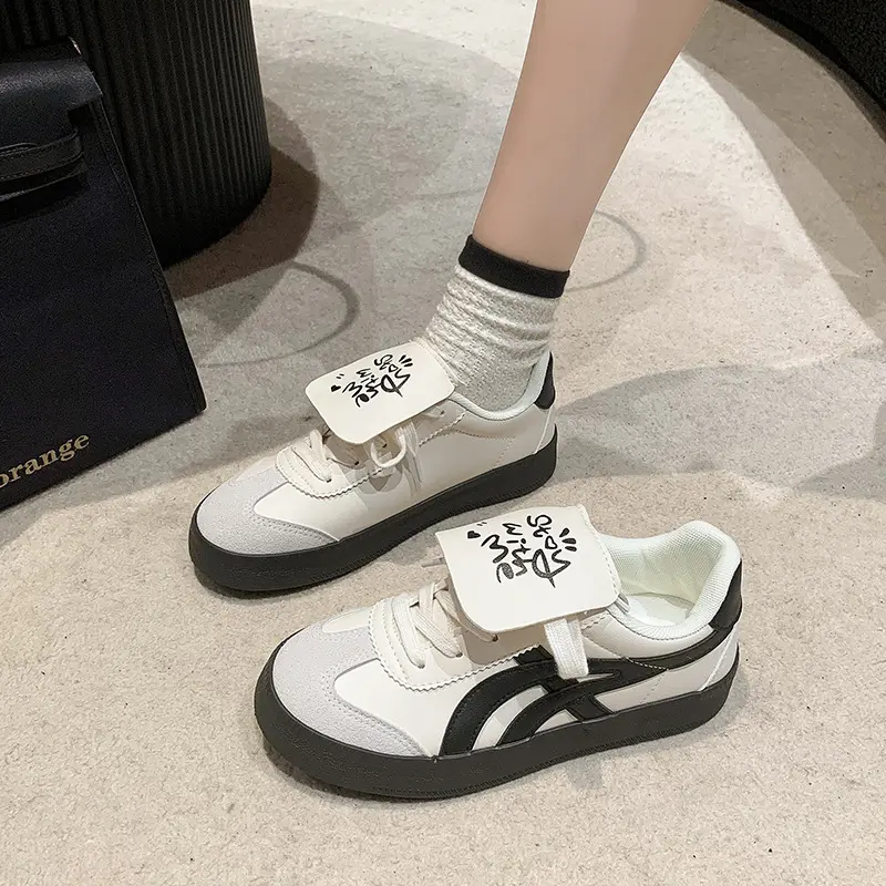 Giày thể thao bản bata đế cao 3cm phối vạch kẻ cá tính mã A1 Shoes