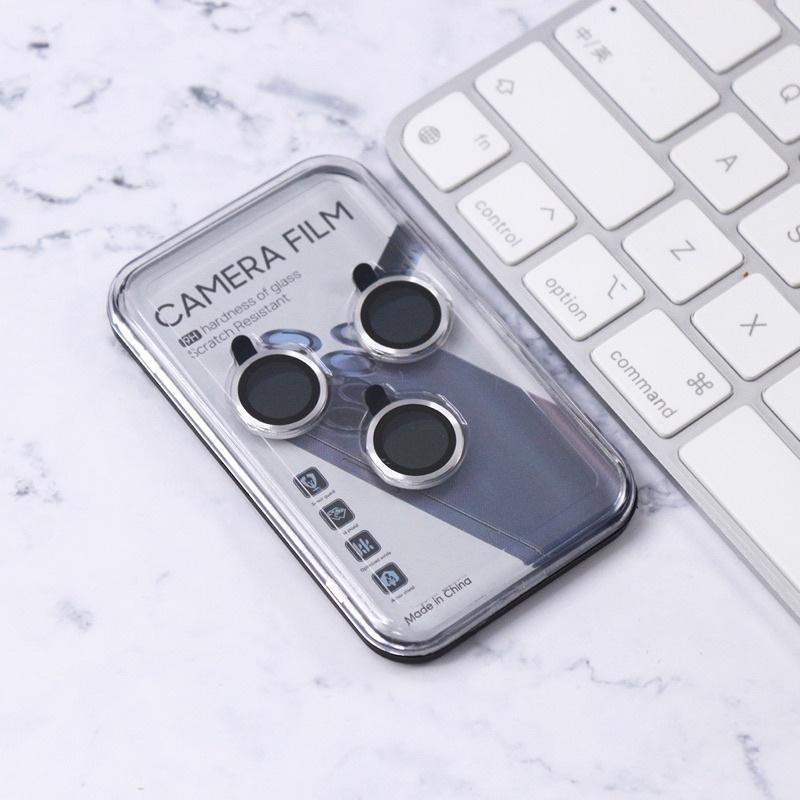 Lens Cường Lực Bảo Vệ Camera Màu Bạc Dành Cho Tất Cả Các Dòng Iphone || Tặng Bộ Giấy Vệ Sinh Camera