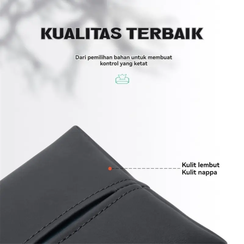 Tempat Tissue Mobil Kulit 3in1 Headrest Armrest Visor Premium Kotak Tisu Mobil 1