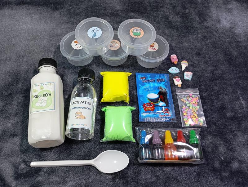   00001  BỘ KIT LÀM SLIME - DỤNG CỤ LÀM SLIME ĐƠN GIẢN AN TOÀN 