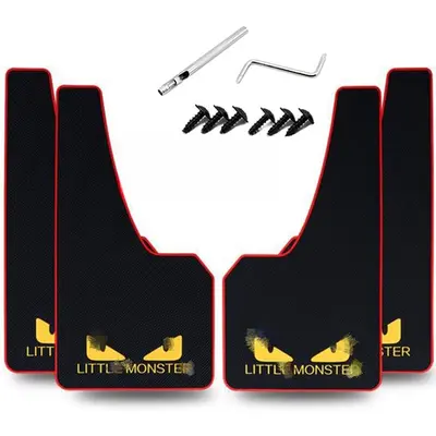 No-Drill Mud Flaps For 1998-2002 Toyota Corolla Sedan - 4Pcs Splash Guard Set 7 thumbnail image