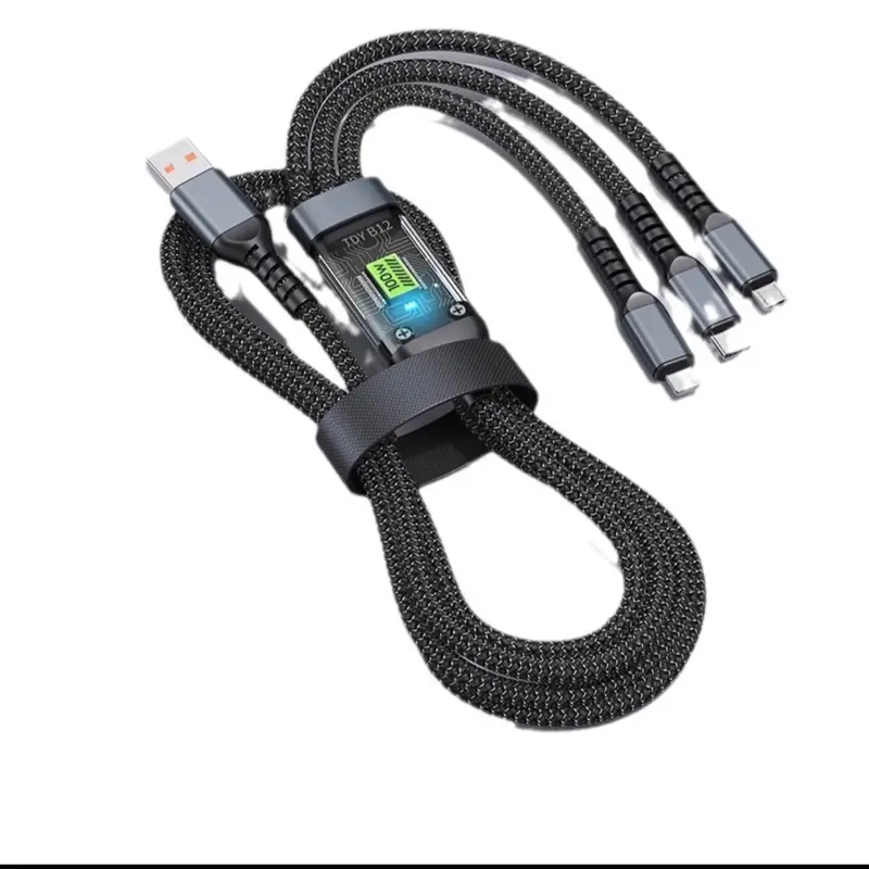 Bộ combo Củ sạc nhanh kèm dây sạc nhanh 100W 3 đầu #sacnhanh #dây sạc nhanh #capsac Kem Usb 4