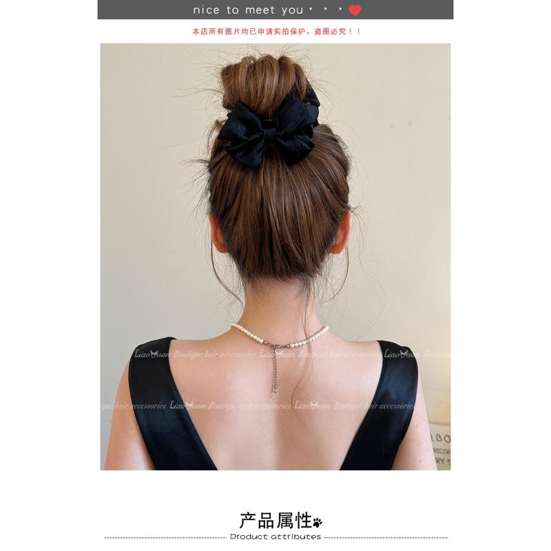 French High-quality Ball Head Grip 2024 New Bow Hairpin Female Shark Head Clip Jewelry 5