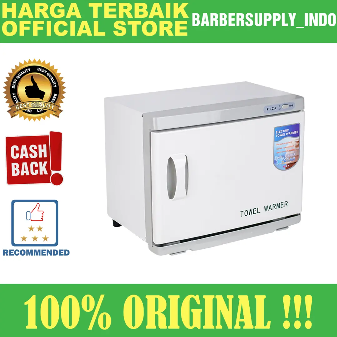 Towel Warmer Mesin Pemanas Handuk Hot Towel 2 Rak Sinar UV Barber