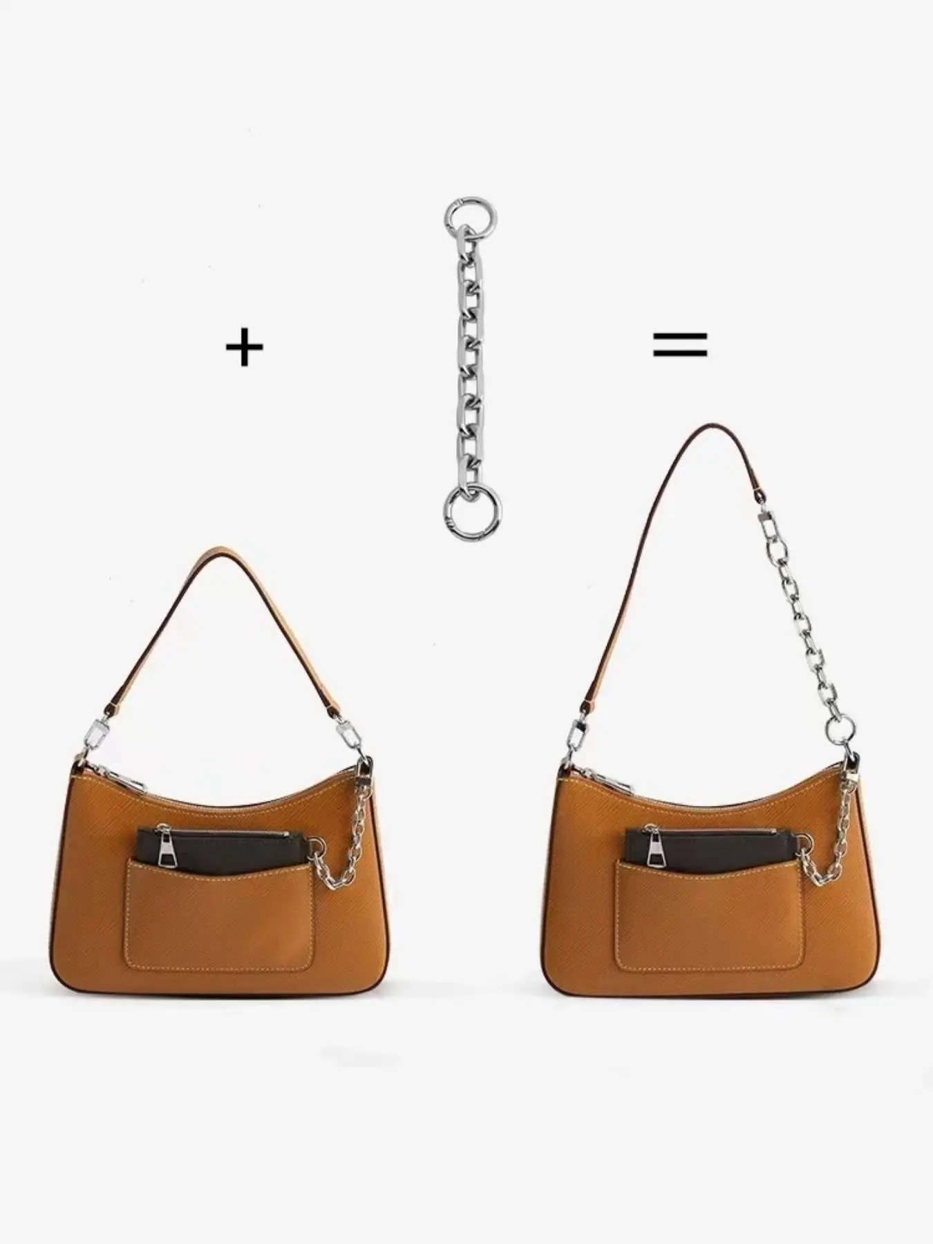 O-ring Design Bag Chain, Fashionable Bag Extension Chain for Women's Handbag, Casual Trendy Versatile High-quality Daily Commuting Bag Strap