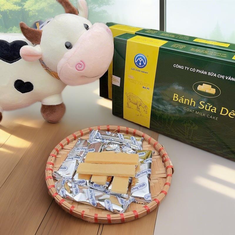 [Quà LIVE] 1 Hộp Bánh Sữa Dê - Đặc sản Ba Vì Food Cake Thức Ăn 3