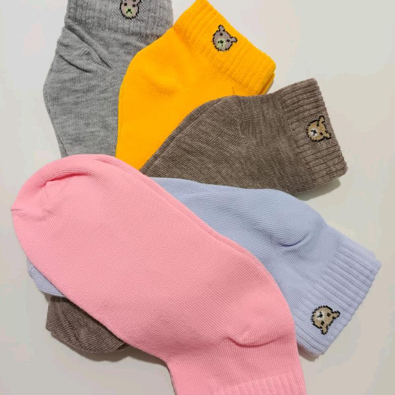 LUSINAN Kaus kaki dewasa pendek Matakaki Panda kaos kaki ankle cute wanita remaja dewasa Katun Putih dan banyak warna Nyaman Hitam Coklat dan banyak warna 8