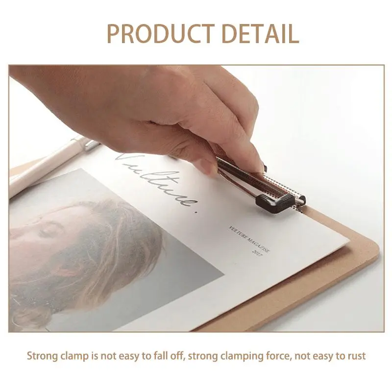 Hardboard Clipboard, 1 Count Durable Clipboard, Office Stationery & Supplies for School, Home, Workplace 2
