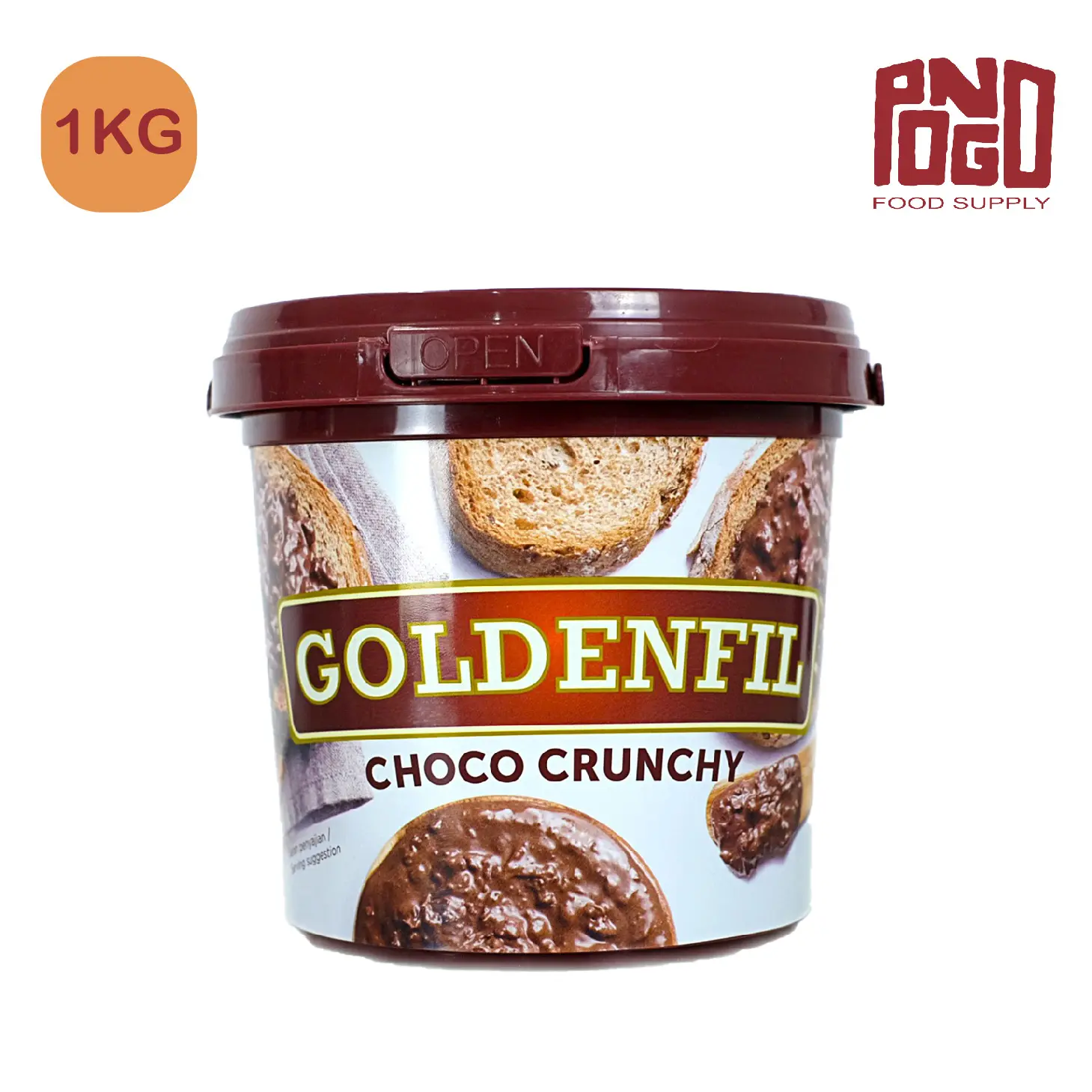 GOLDENFIL CHOCO CRUNCHY 1KG SELAI COKLAT