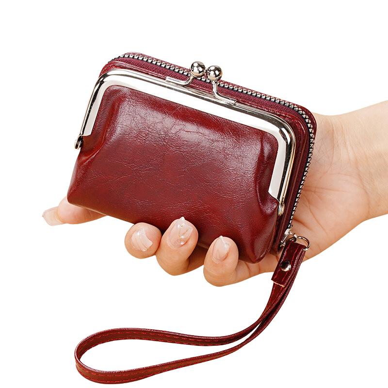 M447 Ví Nữ Mini Cầm Tay Nhiều Ngăn Để Thẻ Cao Cấp Phong Cách Hàn Quốc Wallet
