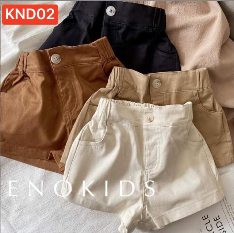  KDN02 - SIÊU PHẨM Quần short đùi kaki cho bé trai  bé Gái từ 7-35kg 