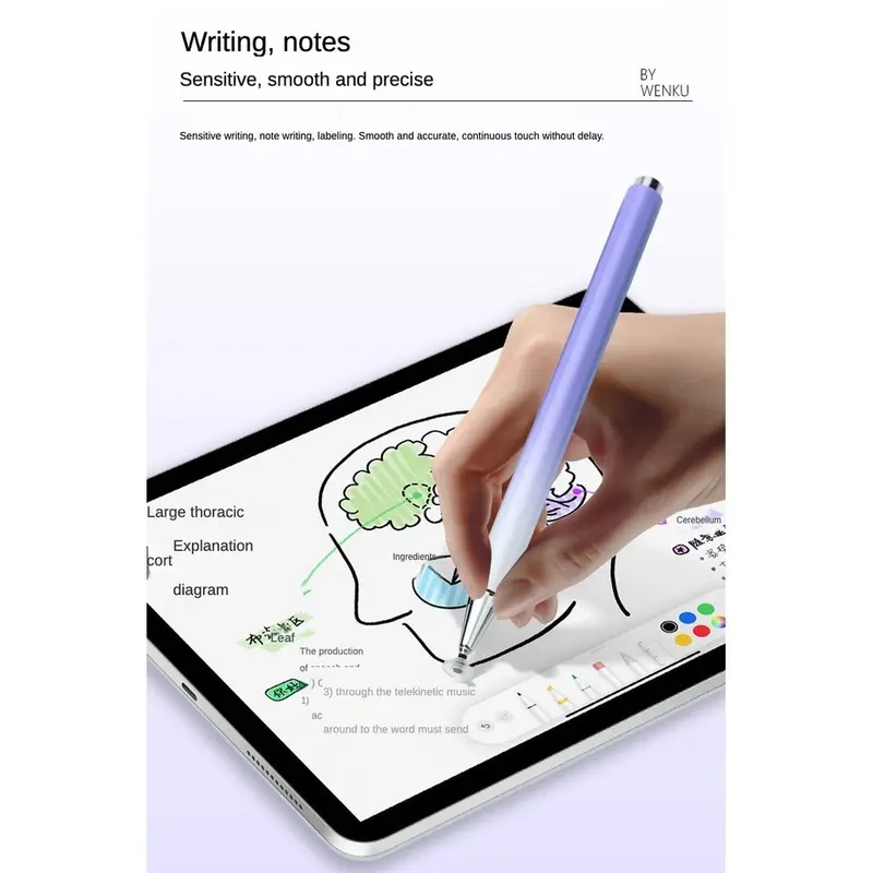 Bút Cảm Ứng, Thông Dụng, Dành Cho iPad Và Điện Thoại Di Động Bút Cảm Ứng, Màu Macaron Gradient, Vẽ Máy Tính Bảng, Bút Chì Màn Hình Điện Dung 6