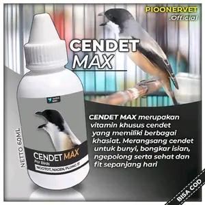 Doping - Pioonervet Vitamin Burung Cendet MAX Obat Penggacor Kicau Merangsang Bunyi