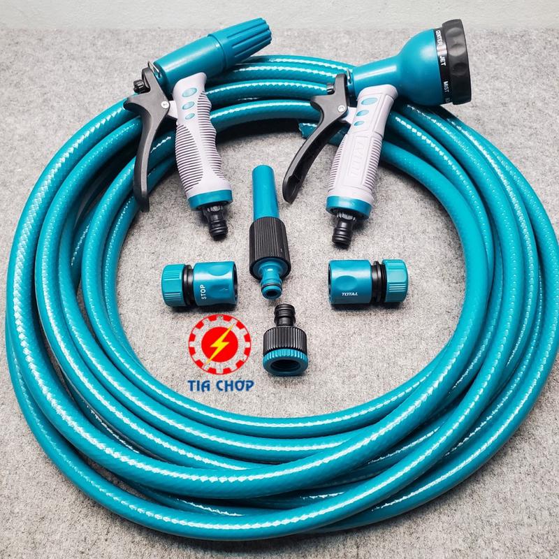 20m 15m 10m 5m Bộ vòi tưới cây đa năng - Bộ ống dây nước xịt rửa gia đình sân vườn TOTAL