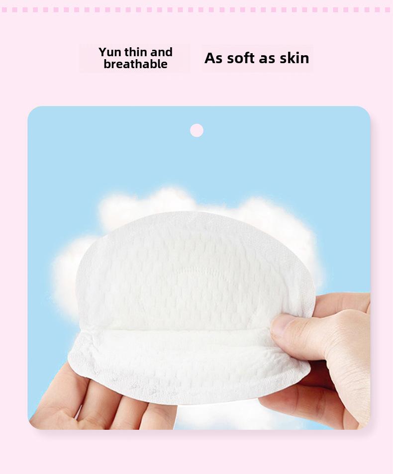 Product Introduction of Disposable Anti-Overflow Breast Pad 100 Pieces Breastfeeding Breast Pad Pregnant Women Spill Prevention Breast Pad Soft Breathable Independent Packaging 4