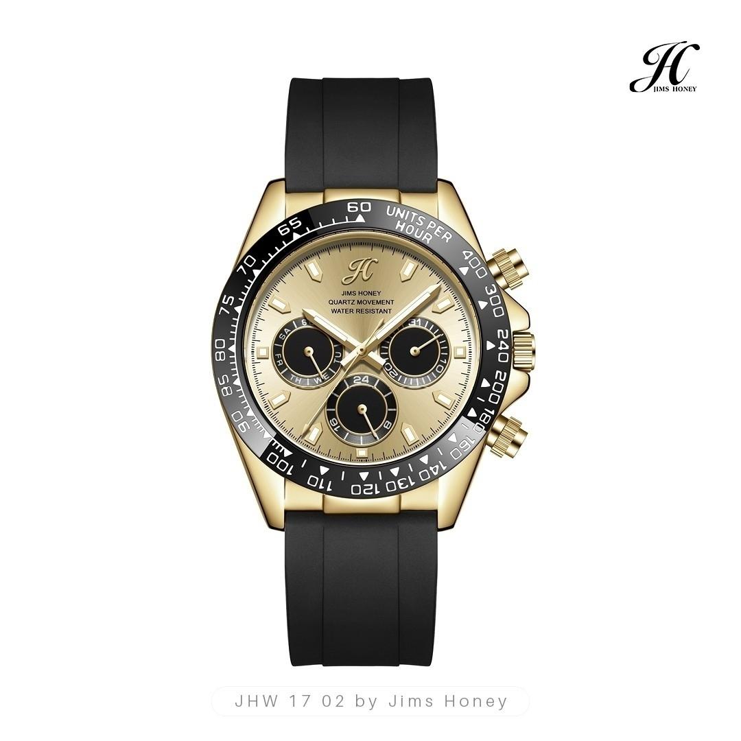 JIMS HONEY JAM TANGAN UNISEX JHW 17 (FREE BOX KAYU + BATERAI)