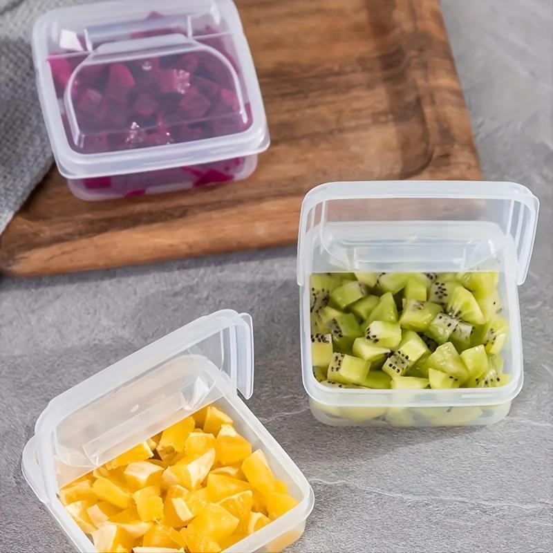 Home Accessories Food Storage Box, 1 Count Clear Cheese Storage Container with Lid, Kitchen Accessories Refrigerator Vegetable Preservation Box for Onion Ginger Garlic, Kitchenware 2