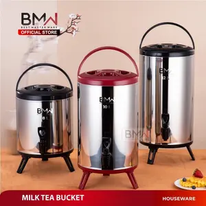 Milk Tea Jar 12L Termos Milk tea Teko Air Panas Teh Kopi Stainless Steel Thermos 12 Liter