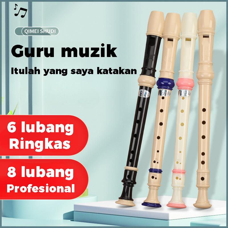 Recorder, Soprano, 6 Lubang / 8 Lubang, Gaya Jerman, untuk Kanak-kanak ...