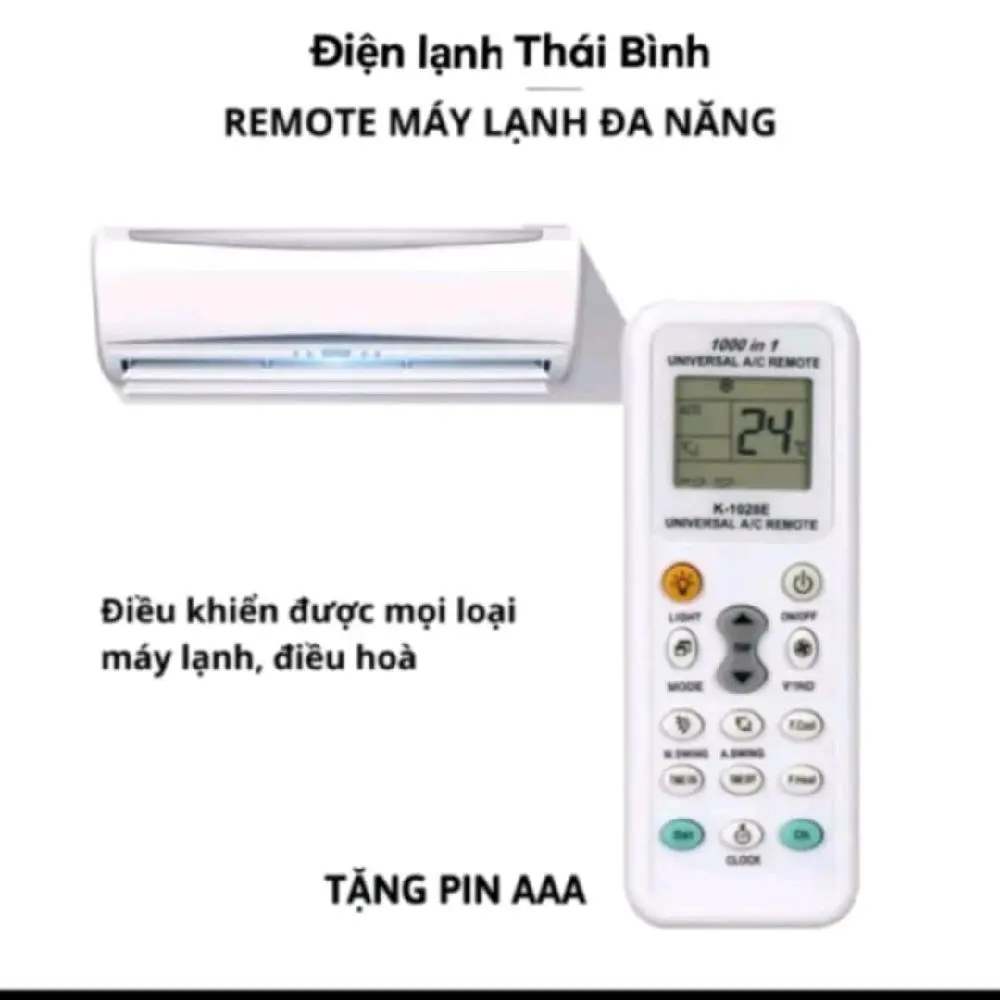 Remote máy lạnh đa năng , điều khiển điều hòa đa năng HUCHENG K- 1028E