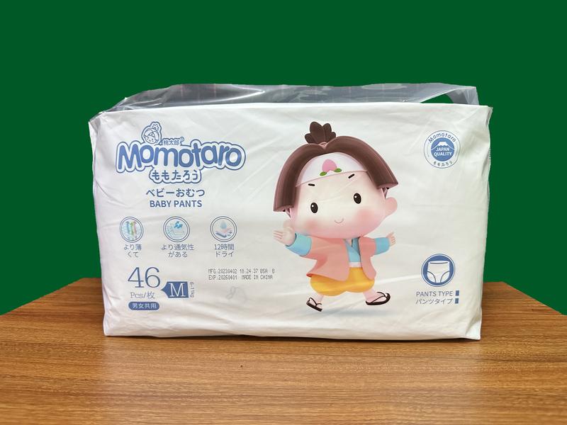 KHÔNG QUÀ-sc MỘT Bỉm Momotaro Công Nghệ Hạt Sap Nhật Bản Cho Bé Mỏng Mềm Thoáng Mát Thấm Hút Tốt Đầy Đủ Size Dán S56 M48 Quần M46 L42 XL39 XXL36 3XL35