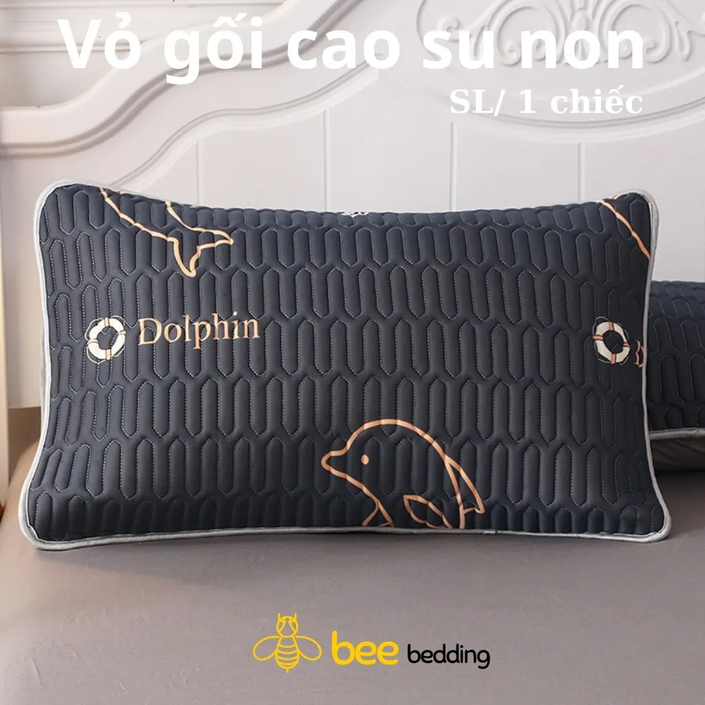 Vỏ gối cao su non điều hòa Tencel 40x60, 45x65, 50x70 ( Chỉ vỏ gối sl 1 chiếc)