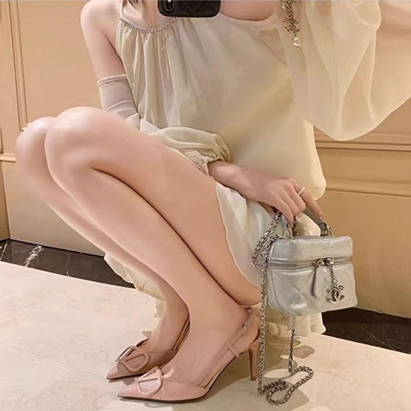 Product Introduction of Giày Cao gót Da Mềm, Giày Cao Gót Mới Mùa Lò Xo Hè, Giày Mũi Nhọn, Cắt Nông, Nhẹ, Một Quai, Dép Nữ Khoét Lỗ, Thời Trang, Thanh Lịch, Dễ Phối Đồ, Thích Hợp Cho Người Đàn Ông, [Số Người 8855] 18