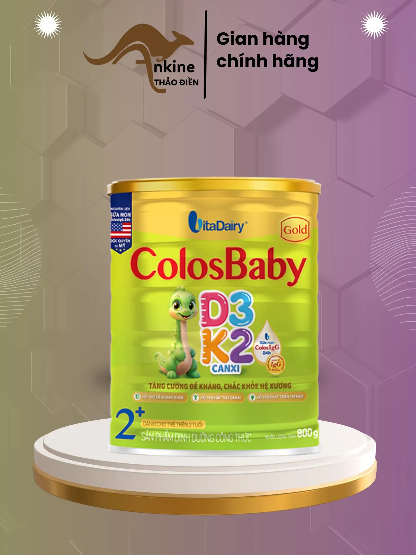 Sữa bột công thức ColosBaby D3K2 800g - Vitadairy