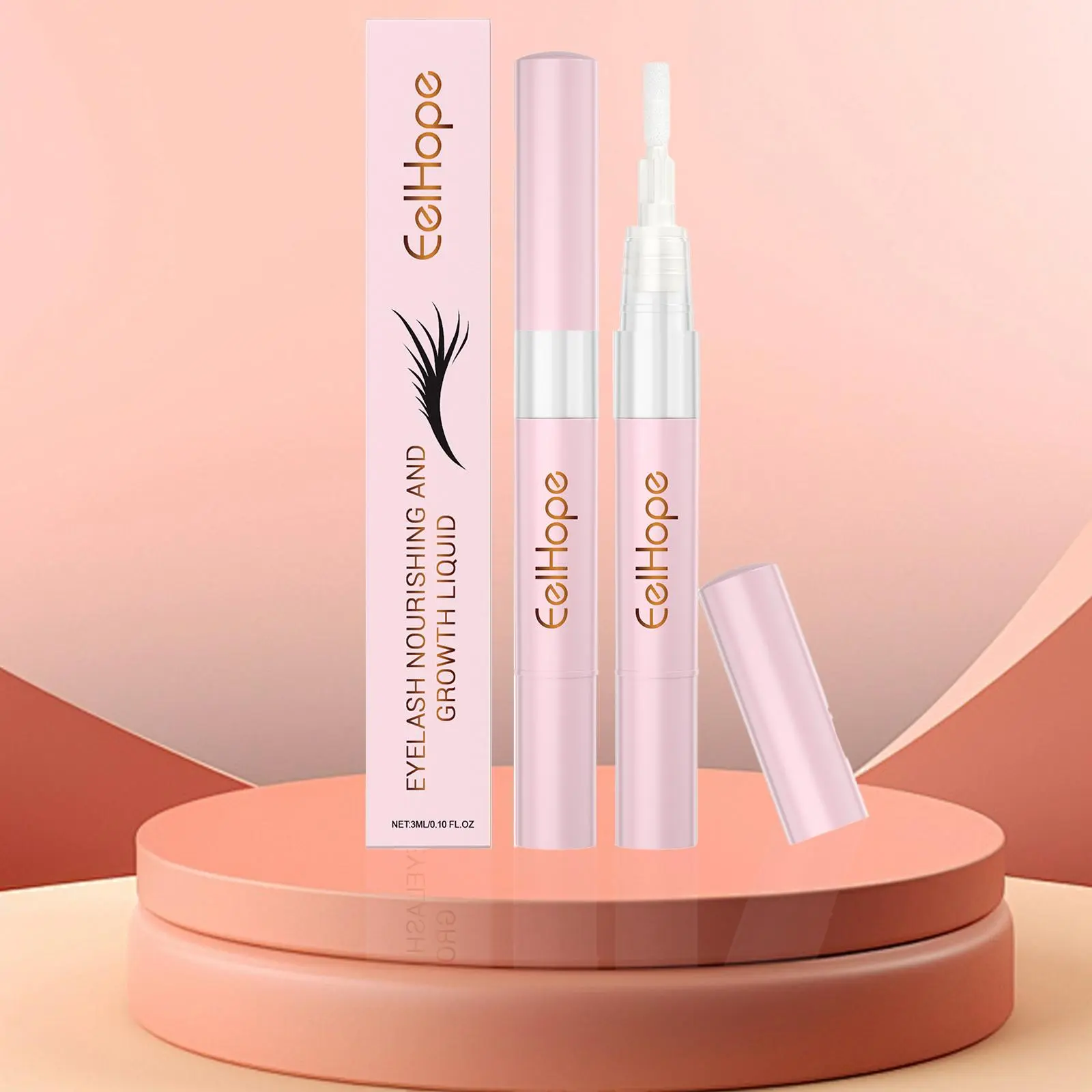 Eyelash Care Liquid, 1/2 Counts Natural Moisturizing Eyelash Serum, Portable Eyelash Care Essence, Lash Enhancer Product for Women & Girls