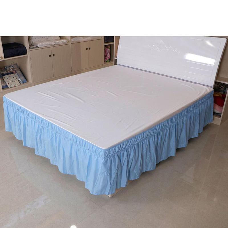 Product Introduction of Home Bedding Bed Skirt Elastic Bedsheet Bed Skirt Bed Cover Without Surface Couvre Lit Hotel Bedding Protector 32