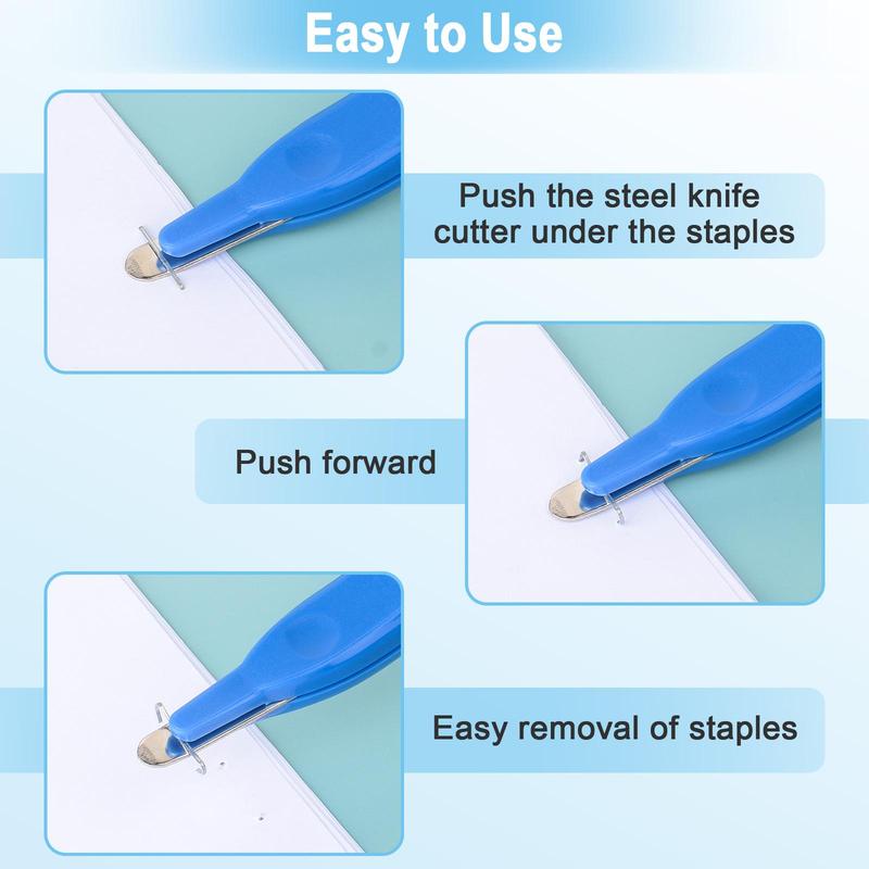 Magnetic Staple Remover Tool, 4 Counts/set Staple Puller Remover, Staple Remover Stick for Home School Office 2