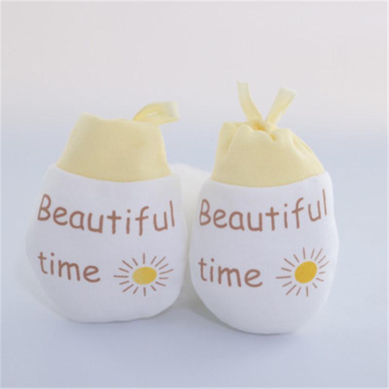 New Baby Gloves Cute Cartoon Infant Pure Cotton Scratch Newborn MittsBoy Fabric Care 5