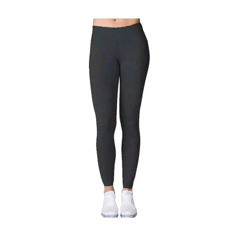 CELANA PEREMPUAN / LEGING POLOS Hitam Melar Panjang Tebal daily   hitam leggings legging jersey wanita seksi regular spandek Dewasa 1