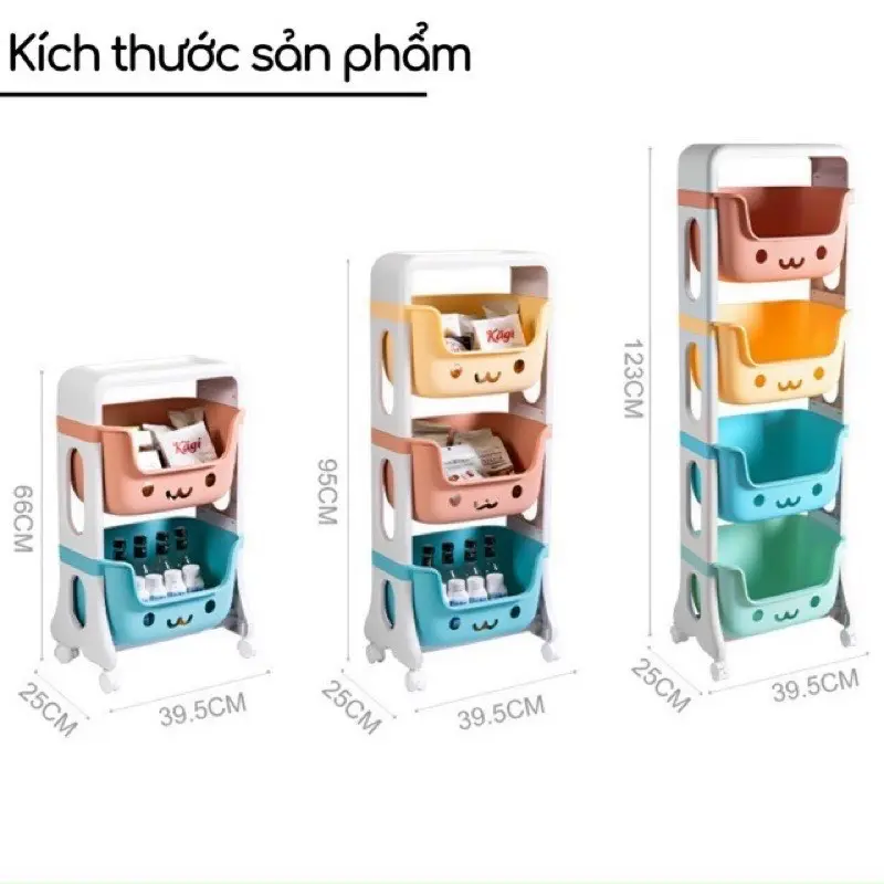 Kệ gấu Hokori Việt Nhật đựng đồ đa năng 2, 3 tầng Kitchen Nhà Bếp 2