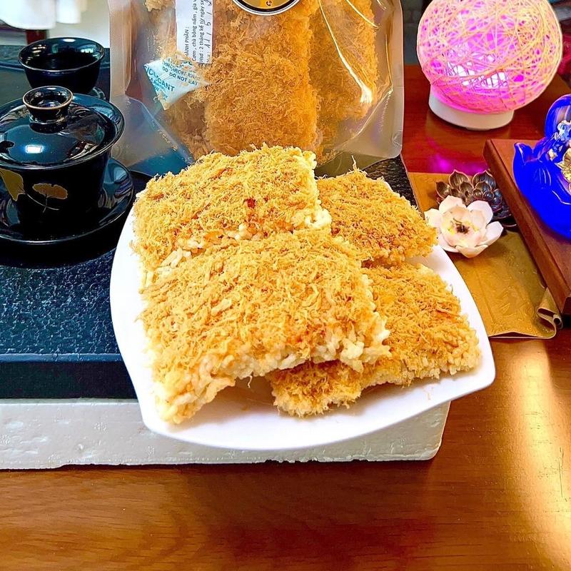 Cơm cháy chà bông nấm chay Snack Food 2