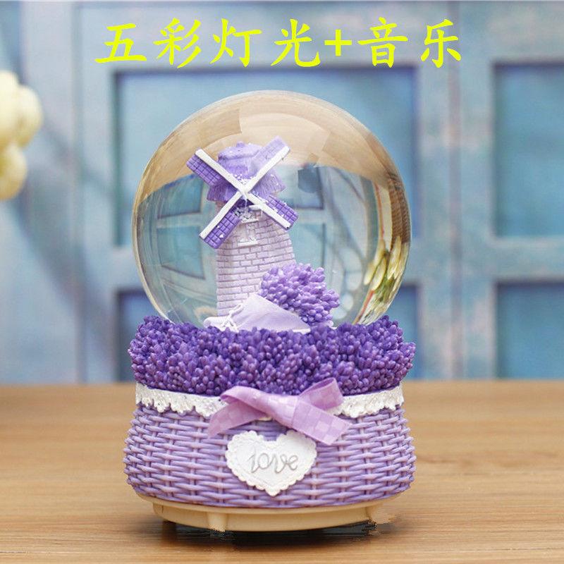 Product Introduction of New Year Gift Crystal Ball Music Box Children's Birthday Gift Girls Classmates Small Decorative Ornaments 14