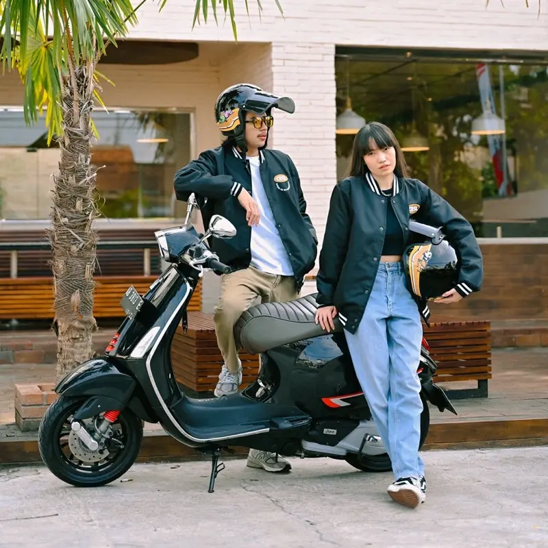 CRSL Bonnie Helmet | Helm Dewasa | Helm Motor Retro Vintage I Headwear Hat Black I Pelindung Kepala I Helmet Rider Motorcycle I Bogo Unisex Pria Wanita 6