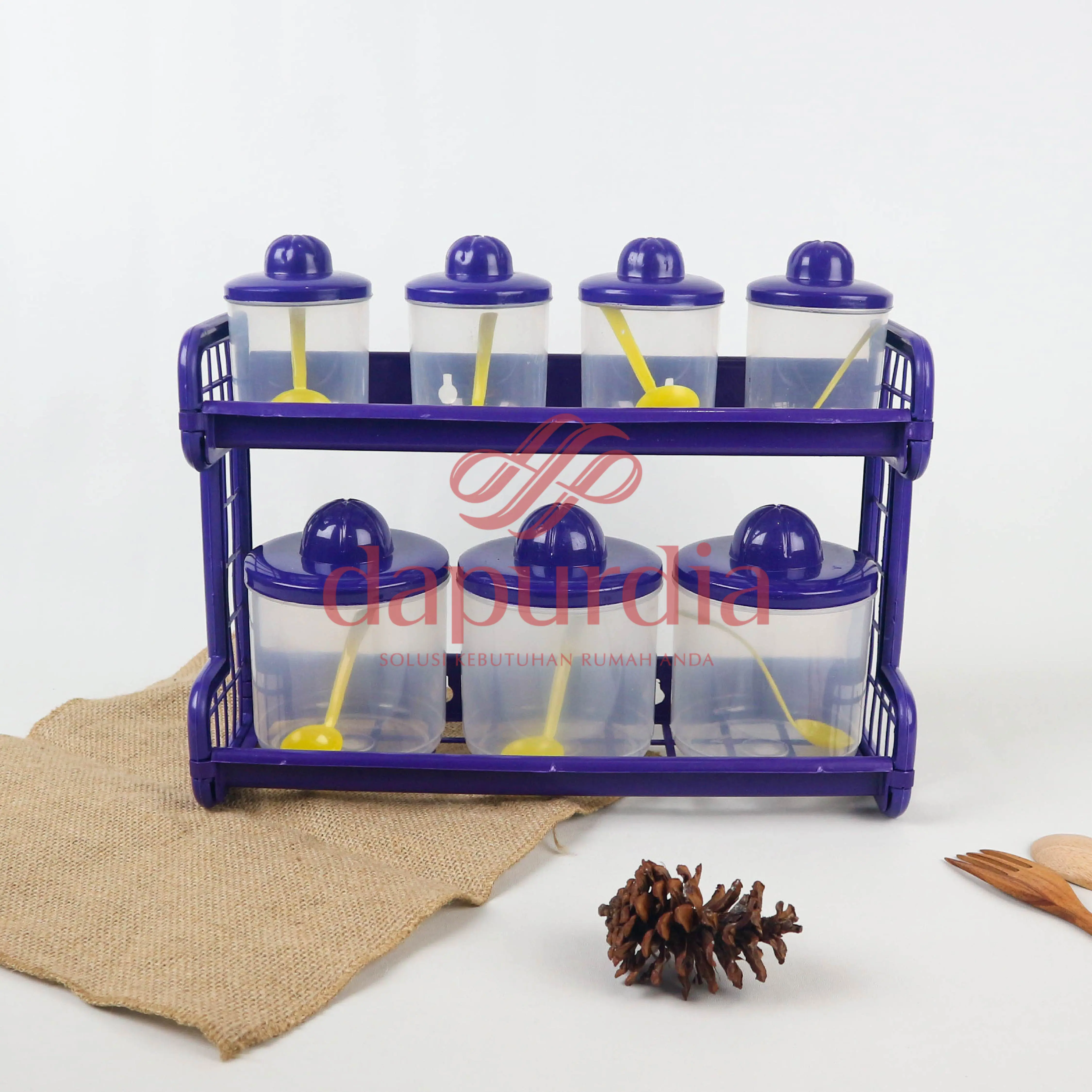 [BELI LOCAL] Kitchen set Tempat Bumbu 7 in 1 pastela plastik BPA FREE Kitchenware